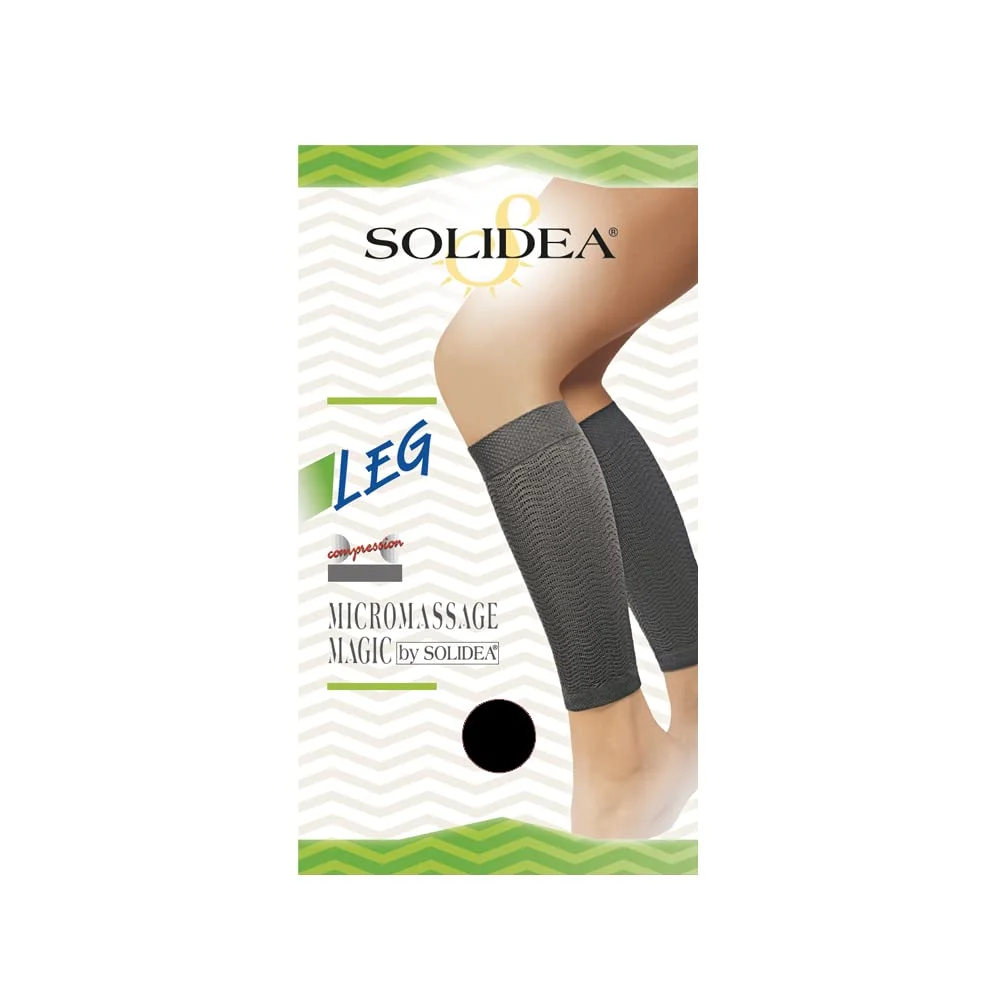 Solidea Leg Scaldamuscoli elastici Tessuto micromassaggiante Bianco 1S