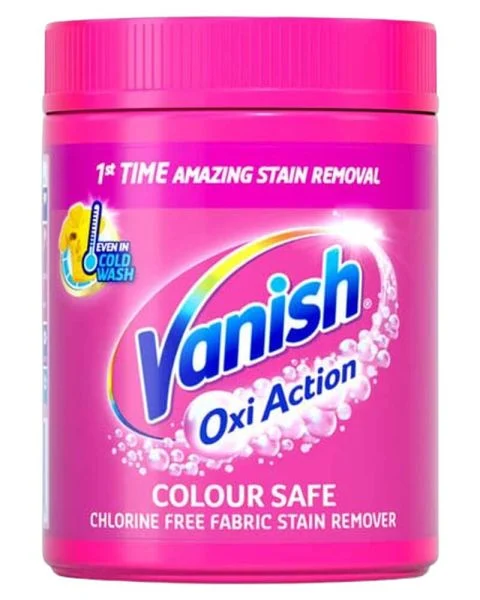 Vanish Oxi Action Powder Fabric Stain Remover, Colour Safe (Pink)