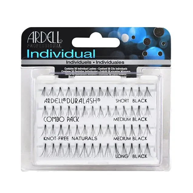Ciglia Finte a Ciuffetti Senza Nodo 56 Ciuffi Individuals Combo Pack