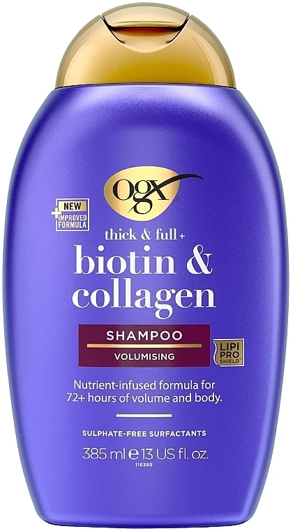Shampoo con biotina e collagene