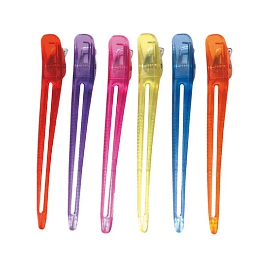 Eurostil Metal-Plastic Tweezers Large Colour 6pcs