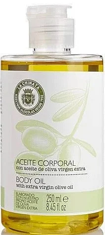 Olio corpo con oliva