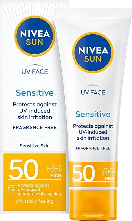Crema solare viso per pelli sensibili
