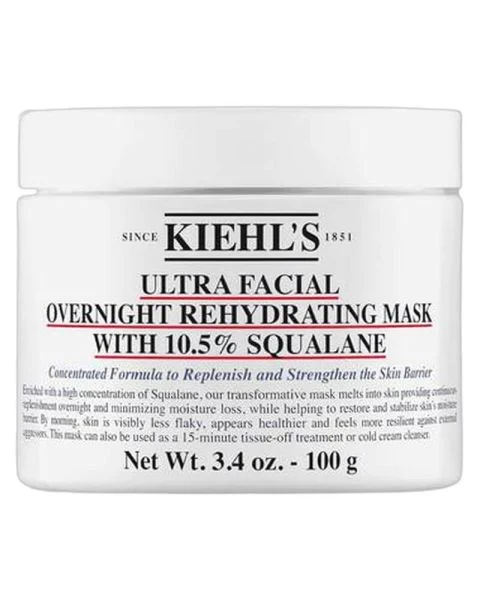 Kiehl's Ultra Facial Overnight Rehydrating Mask with 10.5% Squalane