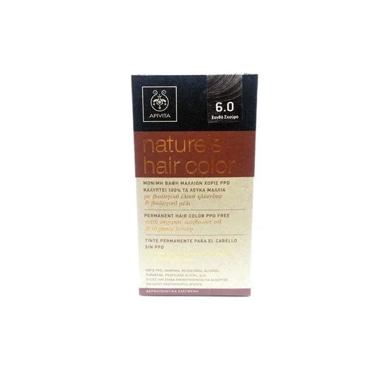 Apivita tintura permanente per capelli senza Ppd N60 3pcs