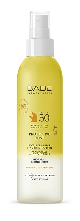 Spray-mist invisibile con protezione solare per viso, corpo e capelli SPF 50