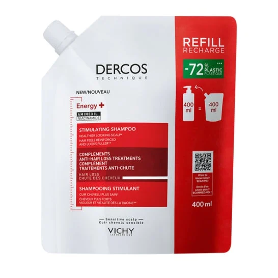Dercos Energy+ Shampoo Eco-Ricarica Anticaduta 400ml