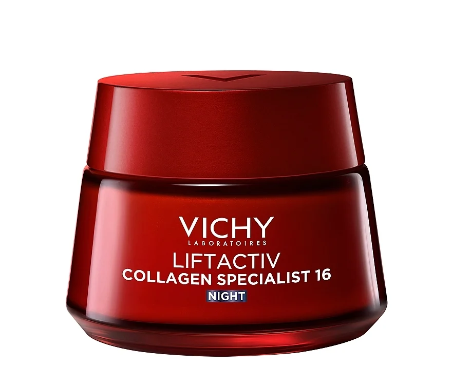 Crema viso antietà al collagene, da notte