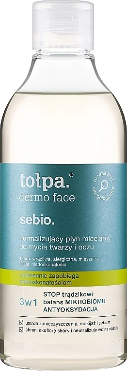 Acqua micellare normalizzante per viso e occhi