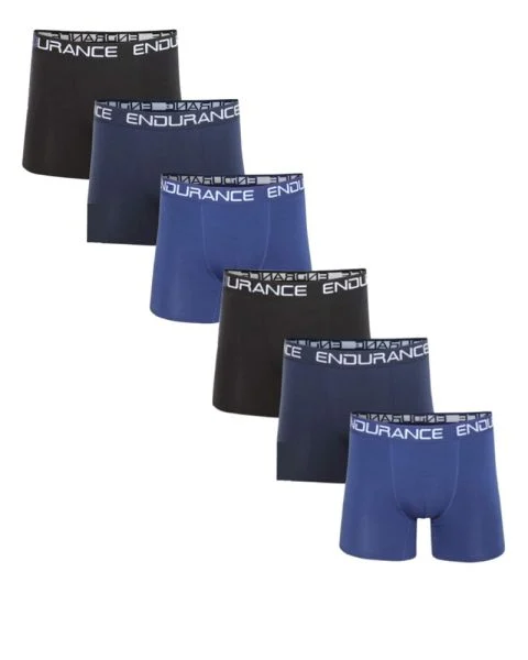 Endurance Boxer Shorts 6 Pack Str XL