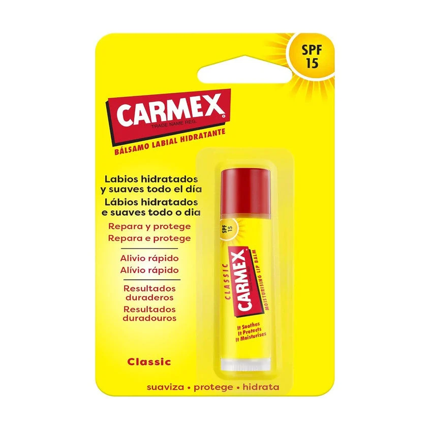 Carmex Classic Moisturising Lip Balm Balsamo Labbra Classico Spf15 1 unità