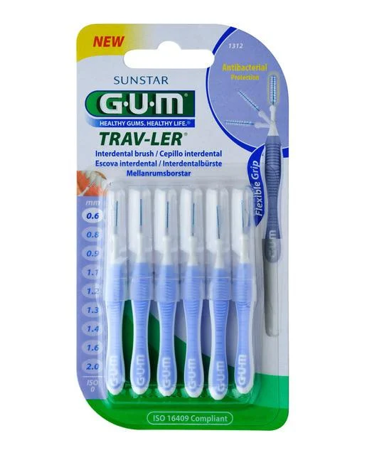 Spazzolino interdentale Sunstar Gum 0,6 mm Trav-Ler 6 unità