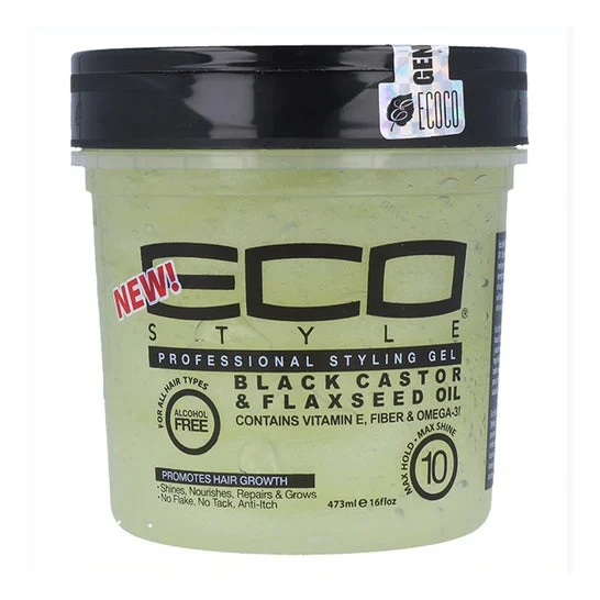 Eco Styler Gel Fissante Ricino Nero Senza Alcol Forte 473ml