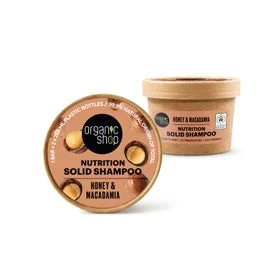Organic Shop Nutrition Solid Shampoo Honey Macadamia 60g
