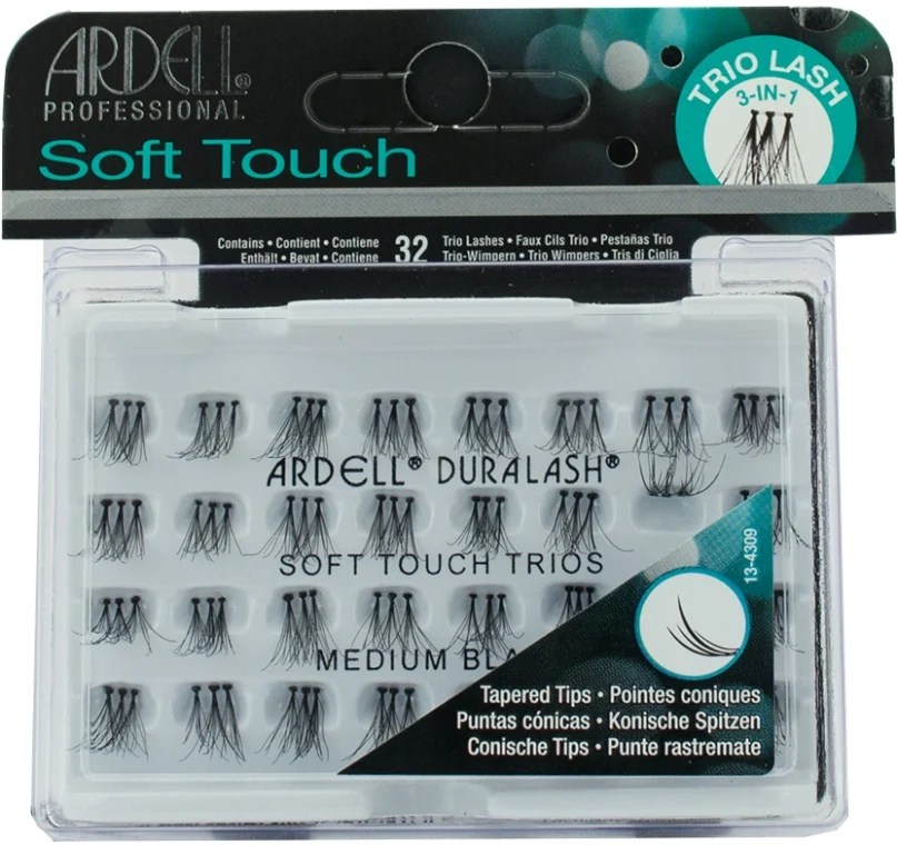 Ardell Soft Touch Trio Individuals Medium Black