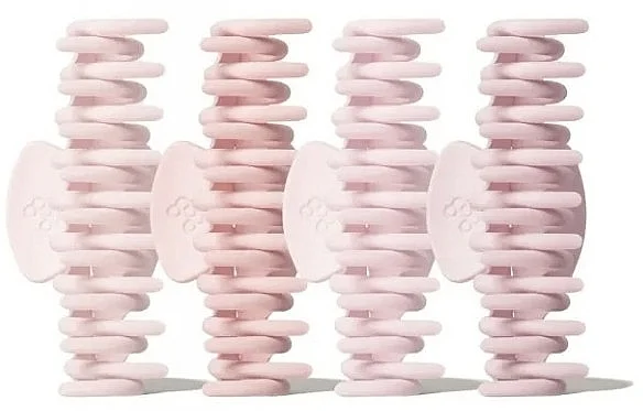 Mollettone per capelli, 4 pezzi, rosa