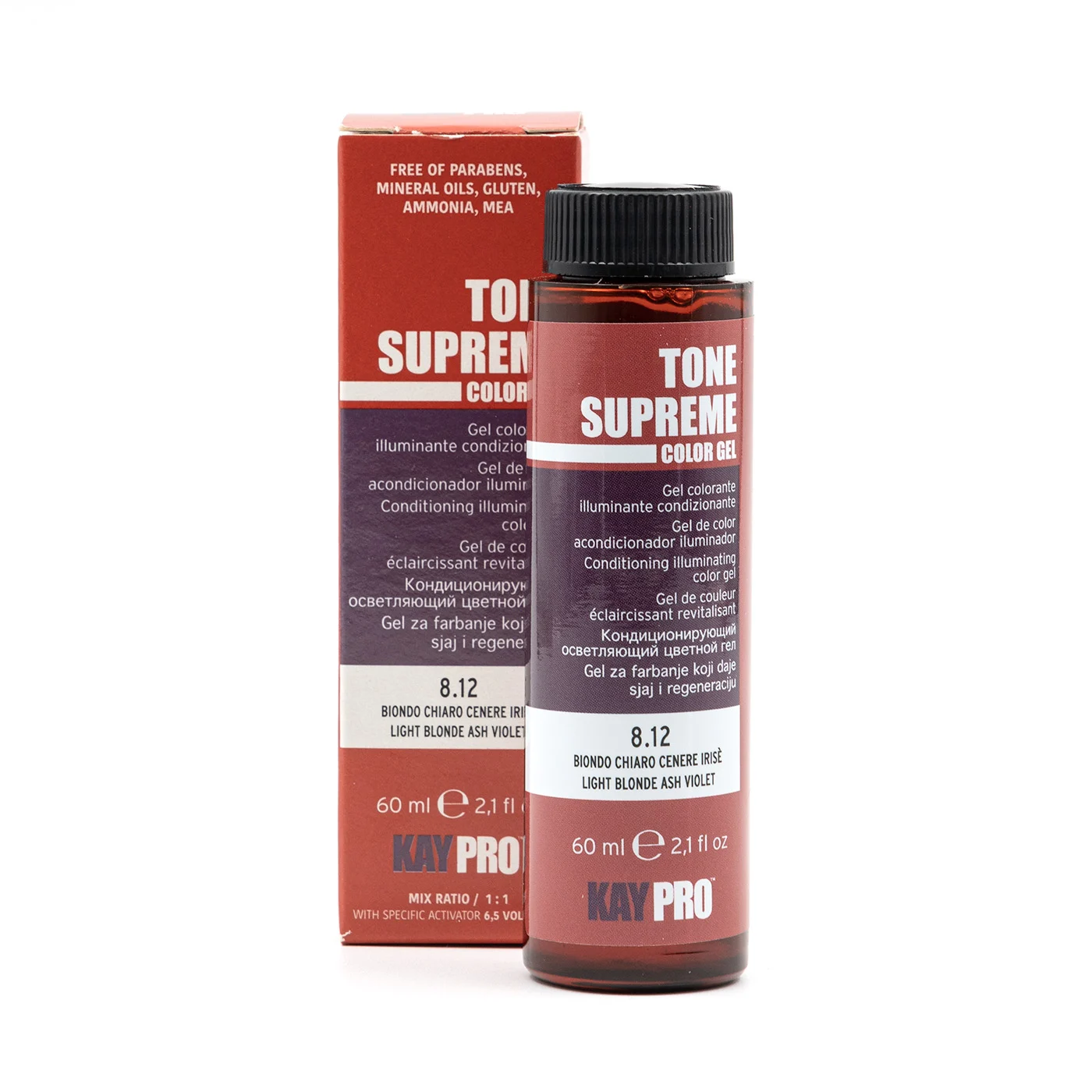 Tone supreme biondo chiaro cenere irisé 8.12 60ml