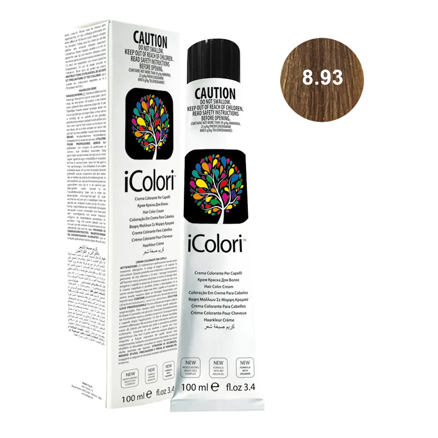 Icolori color biondo chiaro miele 8.93