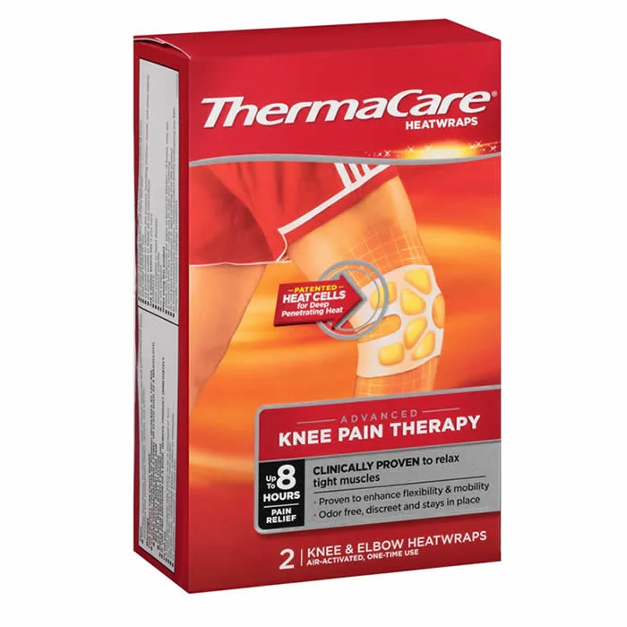 Terapia del dolore al ginocchio Thermacare 2 pezzi