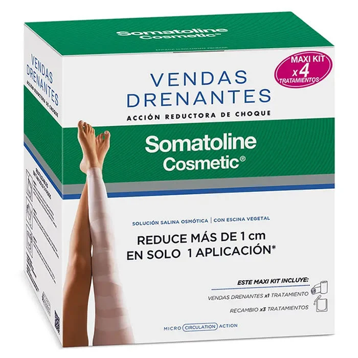 Bende Drenanti Somatoline Maxi Kit Set da 4 Pezzi
