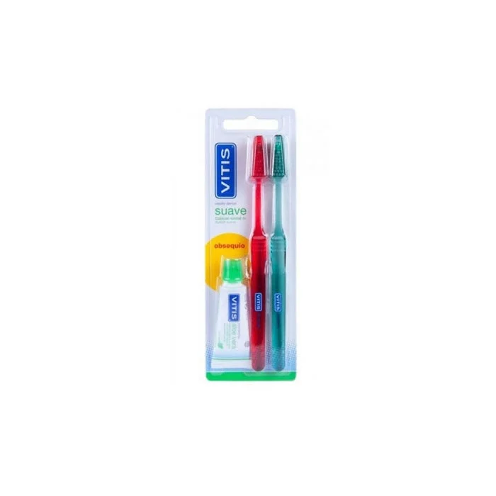 Vitis Duplo Spazzolino Morbido + Pasta 15ml