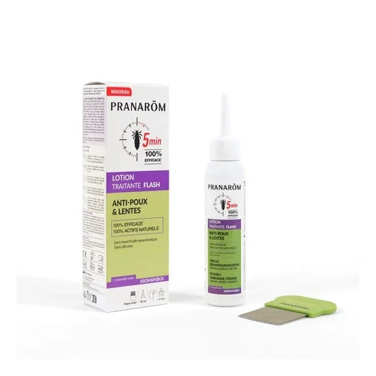 Pranarom Pack Aromapoux Loción Flash Anti-Piojos 100 ml + Peine