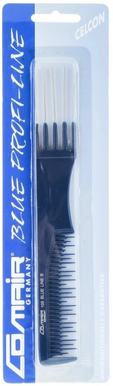 Pettine N°105 "Blue Profi Line" con divisore a forchetta, 19,5 cm