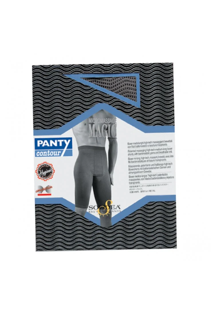 Solidea Panty Contour Boxer Medio Lunghi elastici Grigio Metallic 1S