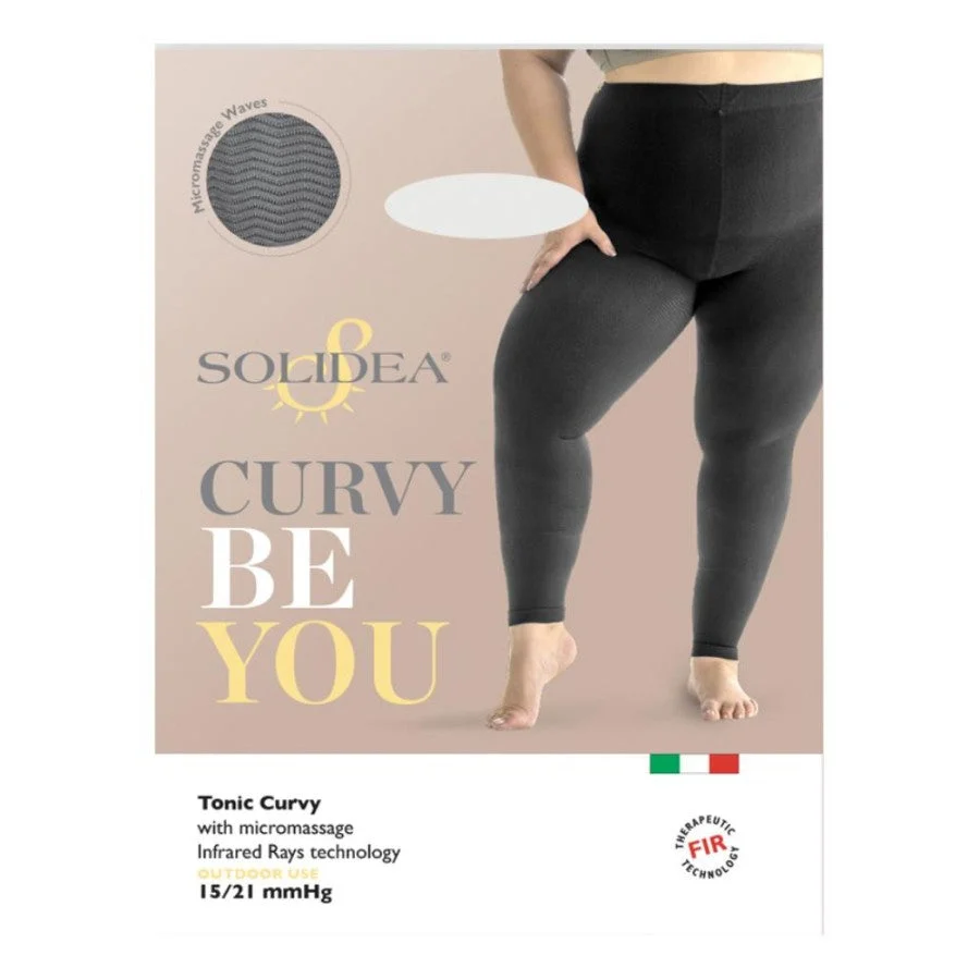 Solidea Be You Bamboo Tonic Curvy Leggings elasticizzante Blu Tonic 1S XL