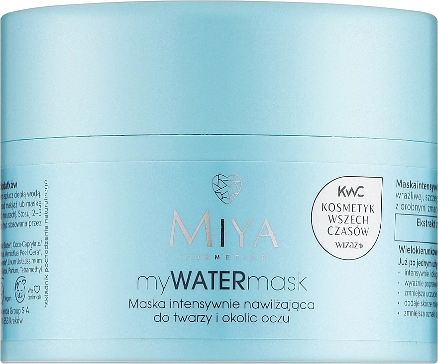 Maschera idratante intensiva per viso e contorno occhi