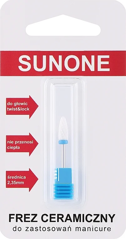 Punte fresa in ceramica CS2 "Flame", media, blu
