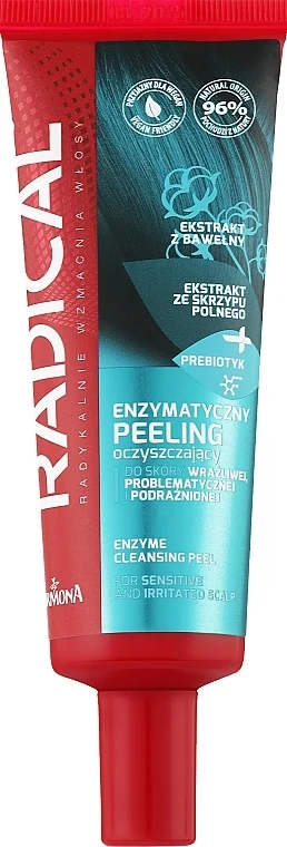 Peeling enzimatico detergente per cuoio capelluto molto sensibile