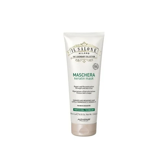 Alfaparf Il Salone Milano Keratin Mask 250ml - maschera ristrutturante capelli danneggiati fragili