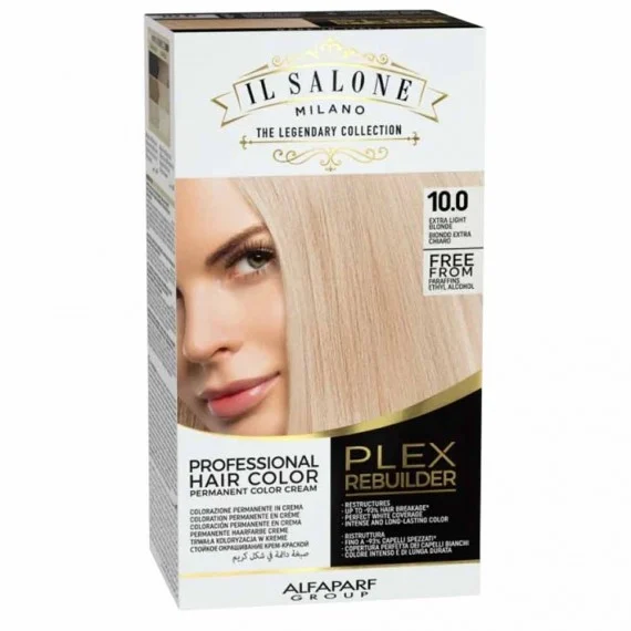 Alfaparf Il Salone Milano Plex Rebuilder Color Set 10.0 Biondo Extra Chiaro - kit colorazione permanente professionale