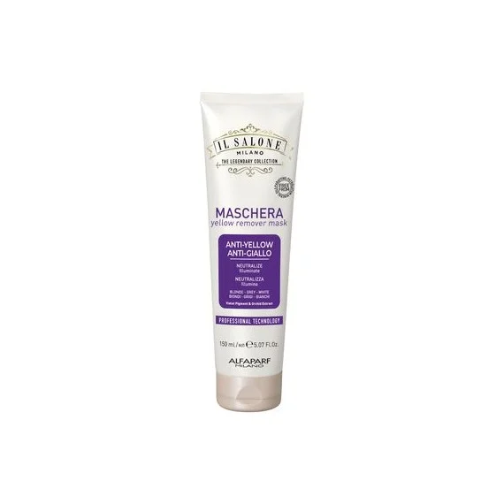 Alfaparf Il Salone Milano Yellow Remover Mask 150ml - maschera nutriente antigiallo capelli biondo freddo