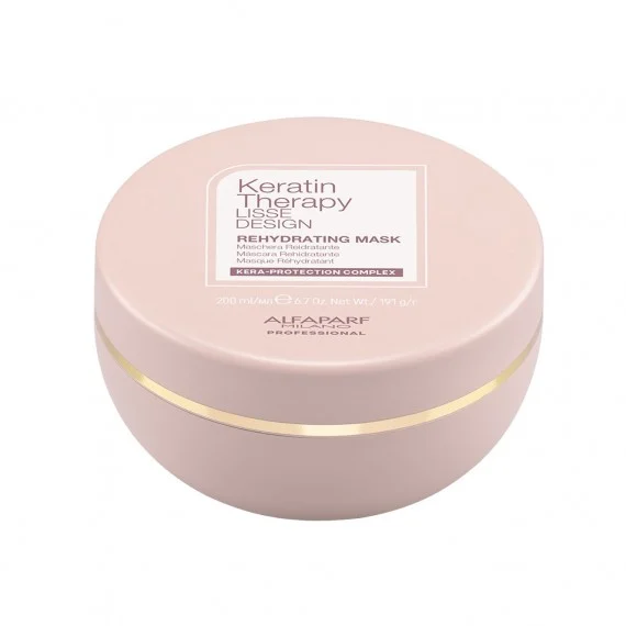 Alfaparf Keratin Therapy Lisse Design Rehydrating Mask 200ml - maschera idratante cheratina post trattamento lisciante