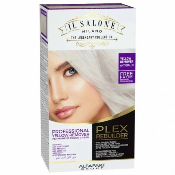 Alfaparf Milano Il Salone Plex Rebuilder Color Kit Yellow Remover - kit antigiallo capelli bianchi biondo freddo