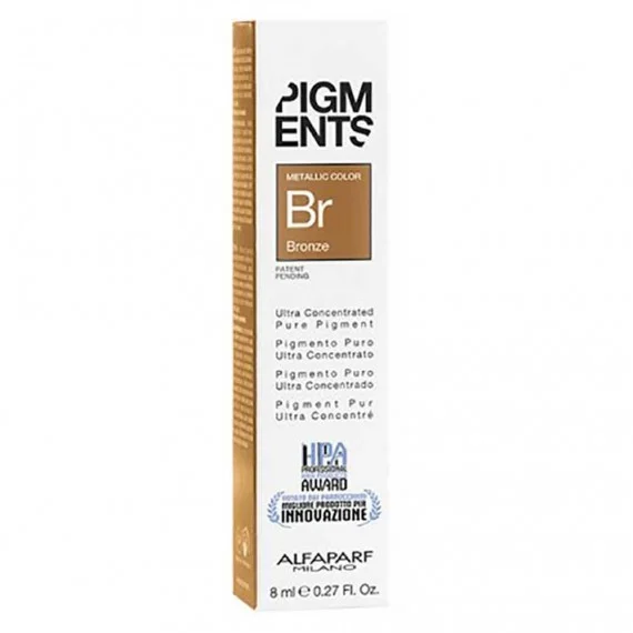 Alfaparf Pigments Br Bronze 8ml - Pigmento Puro Ultra Concentrato capelli castani riflessi bronzati