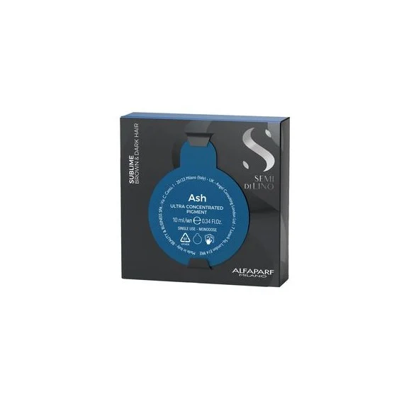 Alfaparf Semi Di Lino Ash Ultra Concentrated Pigment 10ml - Pigmento puro concentrato capelli scuri anti-arancio