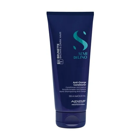 Alfaparf Semi Di Lino Brunette Anti-Orange Conditioner 200ml - balsamo anti-arancio capelli castani e scuri