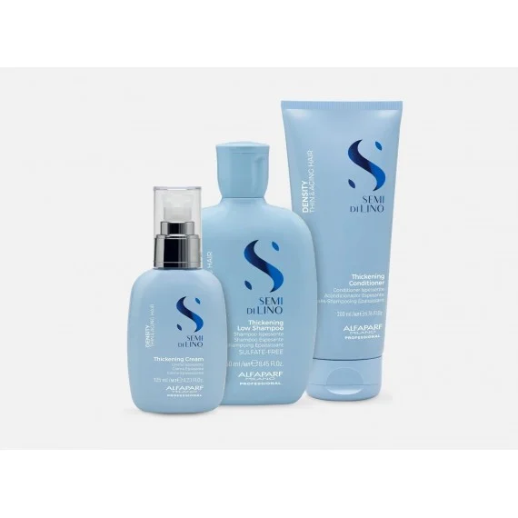 Alfaparf Semi Di Lino Density Shampoo+Conditioner+Crema 250+200+125ml