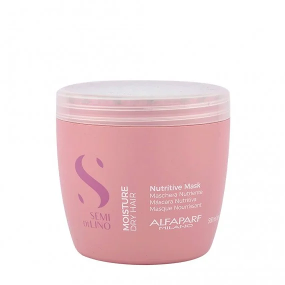 Alfaparf Semi Di Lino Moisture Nutritive Mask 500ml - maschera nutriente capelli secchi aridi