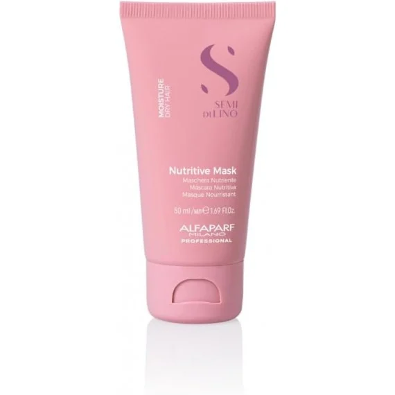 Alfaparf Semi Di Lino Moisture Nutritive Mask 50ml TRAVEL SIZE - maschera nutriente capelli secchi aridi