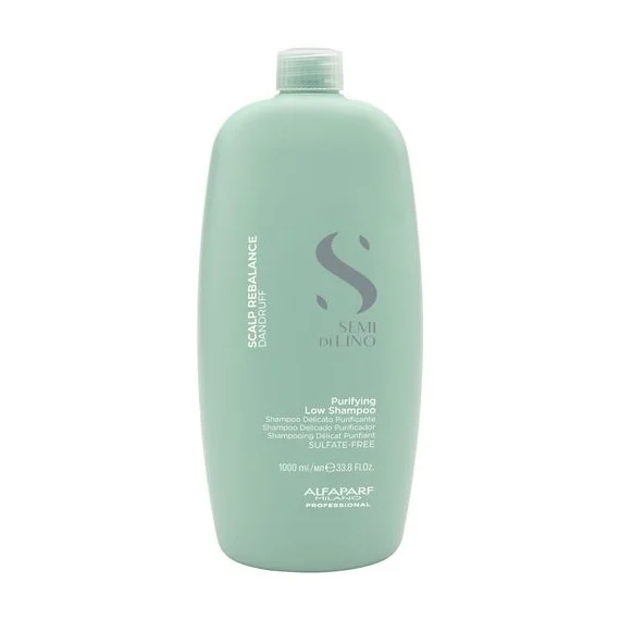 Alfaparf Semi Di Lino Scalp Purifying Low Shampoo 1000ml - shampoo purificante cute forfora secca o grassa