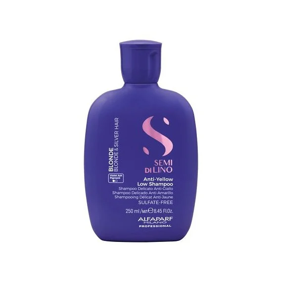 Alfaparf Semi di Lino Blonde Anti Yellow Low Shampoo 250ml - shampoo antigiallo capelli biondo freddo bianchi