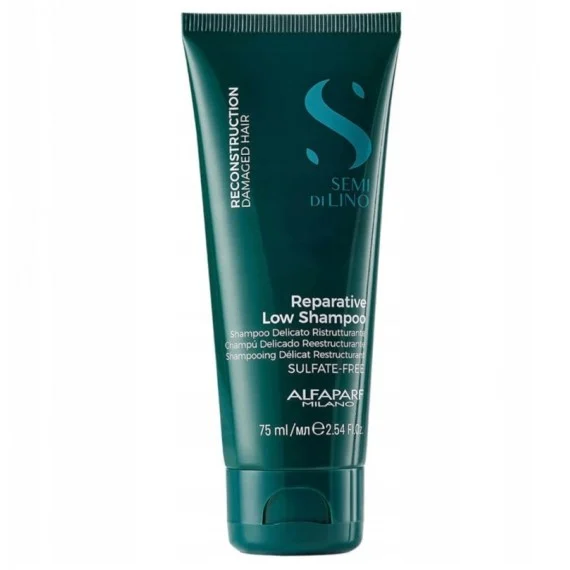 Alfaparf Semi di Lino Reconstruction Reparative Low Shampoo 75ml TRAVEL SIZE- shampoo ristrutturante capelli danneggiati