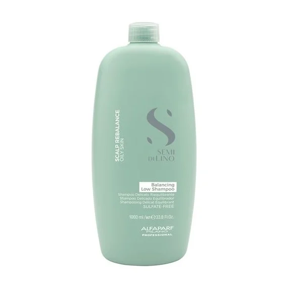 Alfaparf Semi di Lino Scalp Rebalance Oily Skin Balancing Low Shampoo 1000ml - shampoo riequilibrante cute grassa
