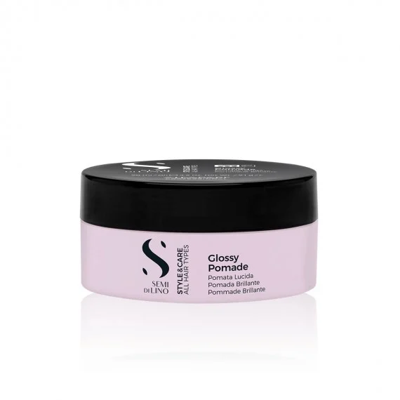 Alfaparf Semi di Lino Style&Care Glossy Pomade 90ml - pomata in cera tenuta forte