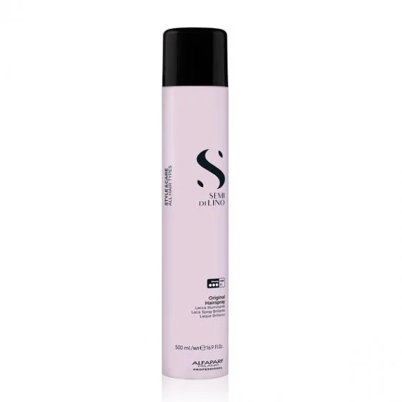 Alfaparf Semi di Lino Style&Care Original Hair Spray 500ml - lacca illuminante a tenuta forte