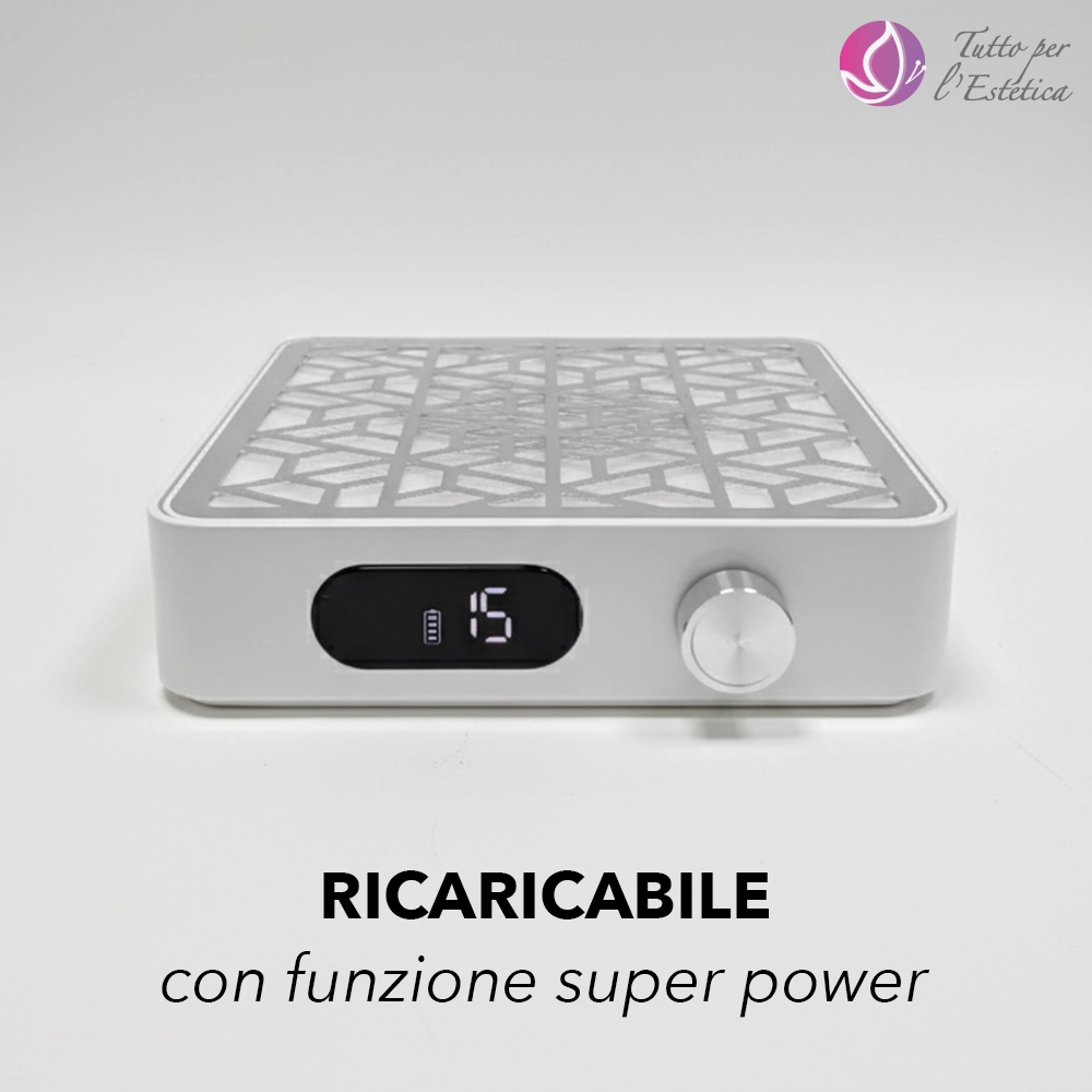 Aspiratore Professionale ricaricabile per Polveri Unghie estetista centro estetico – AIRSUPREME